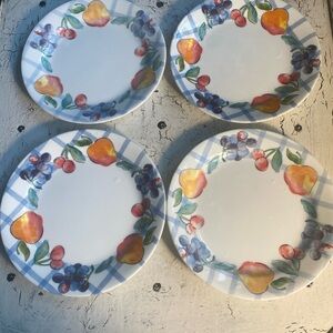 4 Corelle Fruit Too 7 1/4” Desert Plate